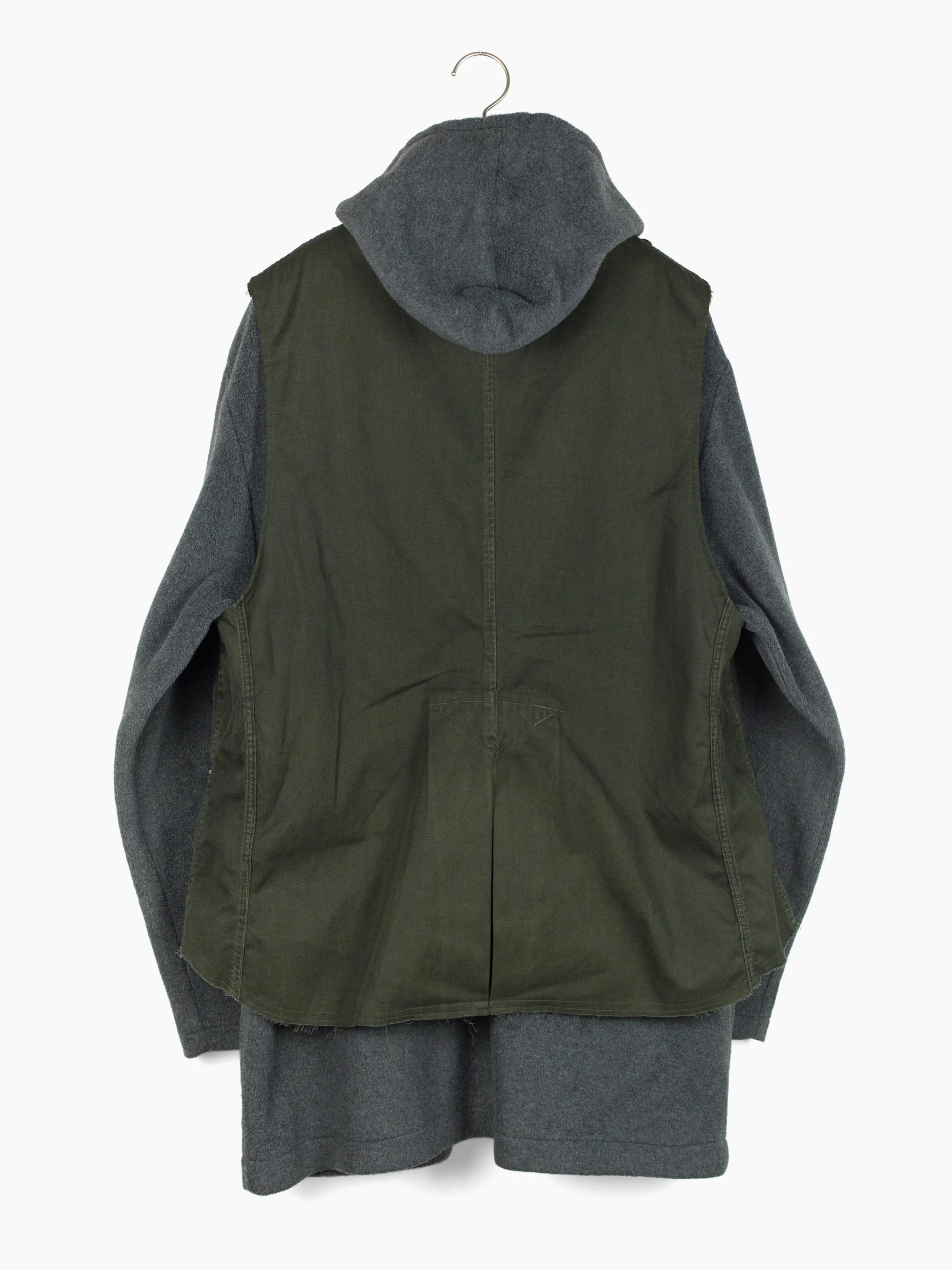 Endeneu 2-Piece Remade Modular Fleece Military Coat