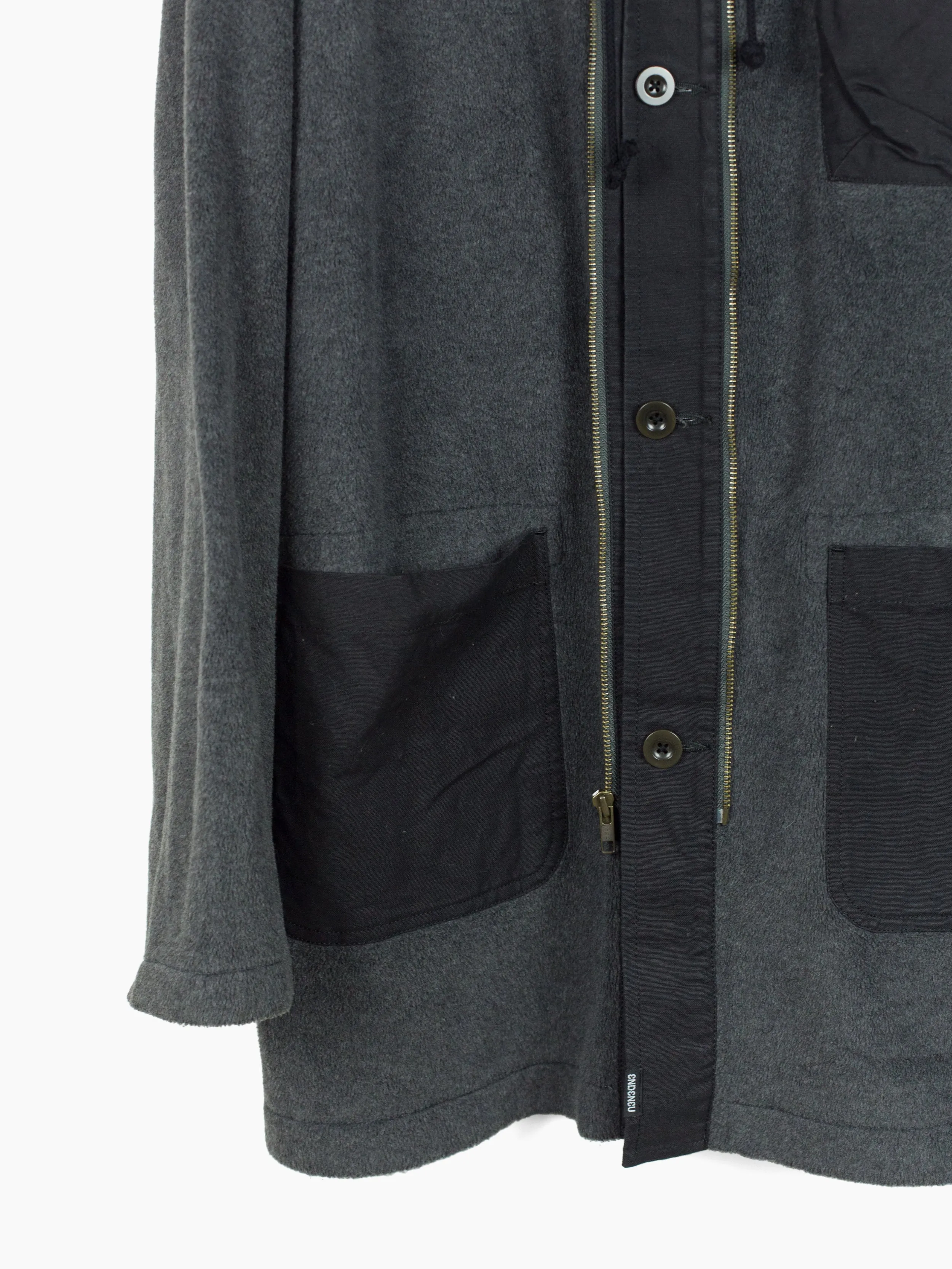 Endeneu 2-Piece Remade Modular Fleece Military Coat