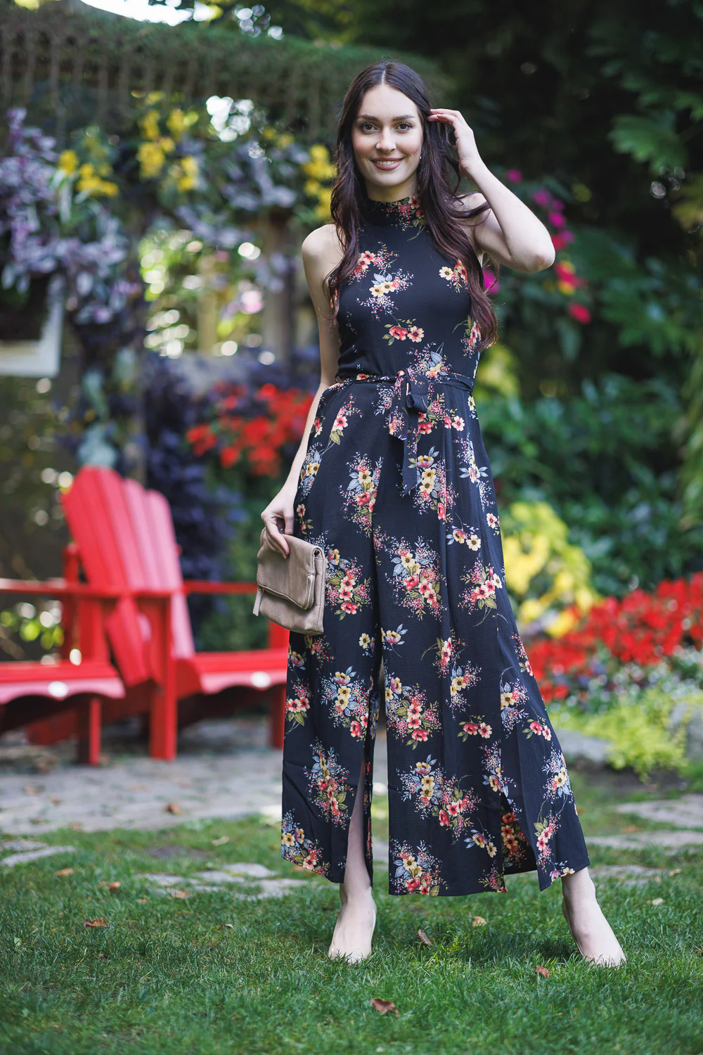 Floral Halterneck Jumpsuit