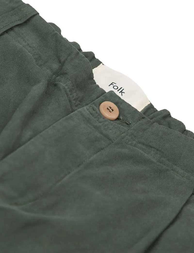 Folk Assembly Work Pant Brushed Dark Olive