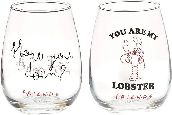 Friends Set of 2 Glasses