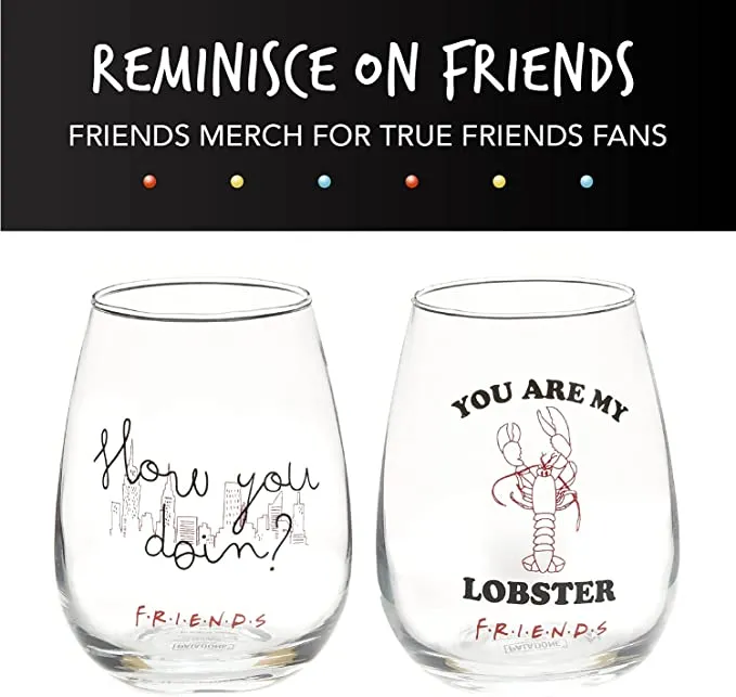 Friends Set of 2 Glasses