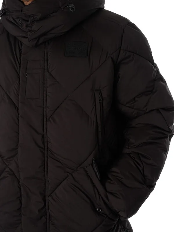 G-Star RAW Whistler Long Blanket Jacket - Dark Black