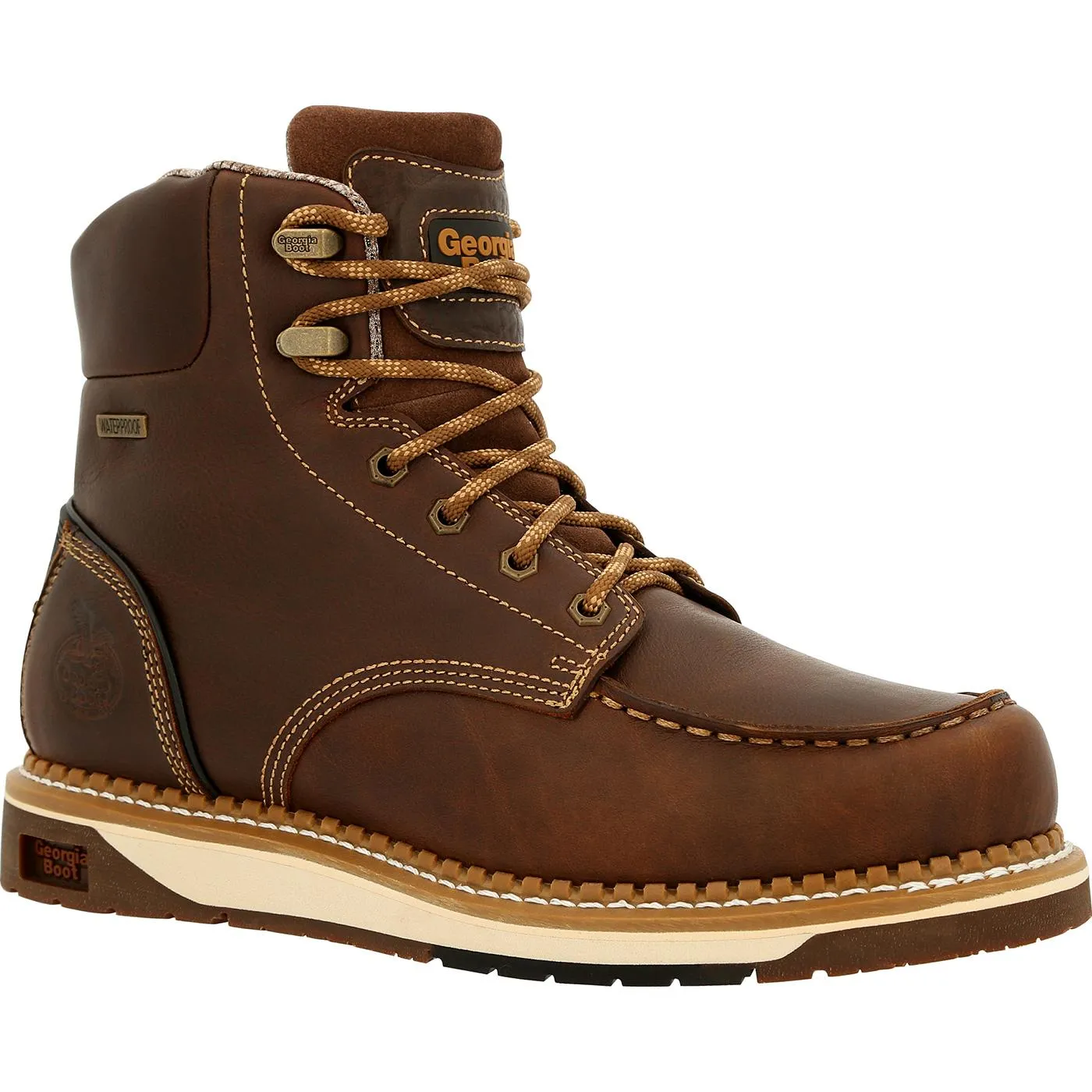 Georgia Boot AMP LT Wedge Waterproof Moc-Toe Work Boot