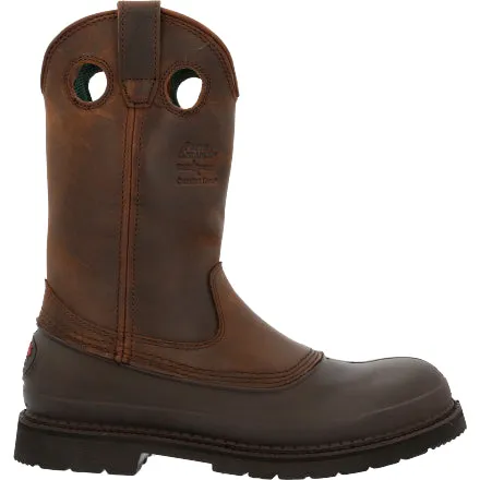 Georgia Men's 12 Muddog Wellington Work Boot - Mississippi Brown G5514