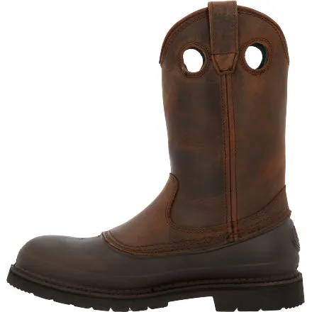 Georgia Men's 12 Muddog Wellington Work Boot - Mississippi Brown G5514