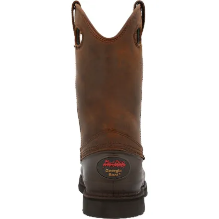 Georgia Men's 12 Muddog Wellington Work Boot - Mississippi Brown G5514