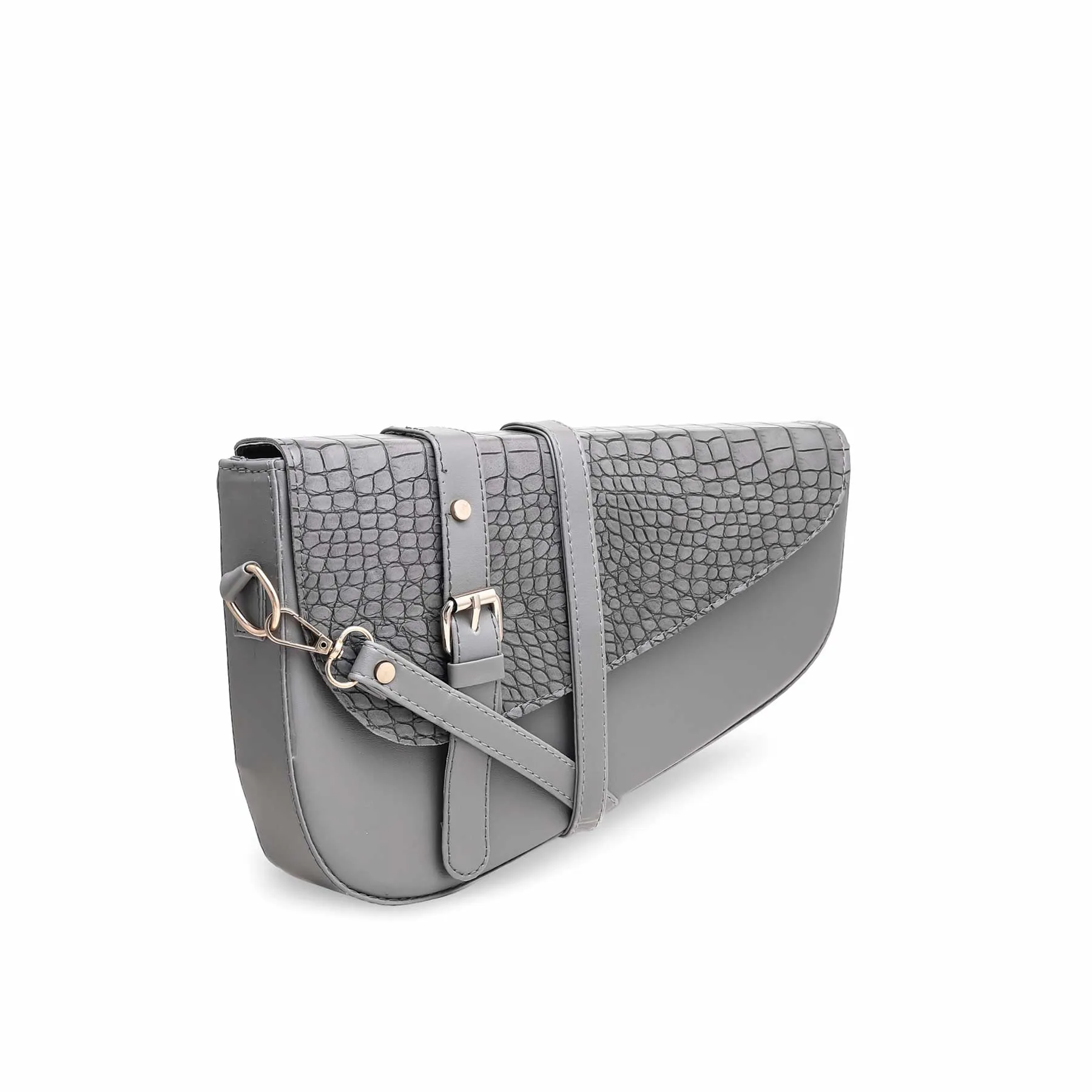 Grey Formal Shoulder Bag P56095