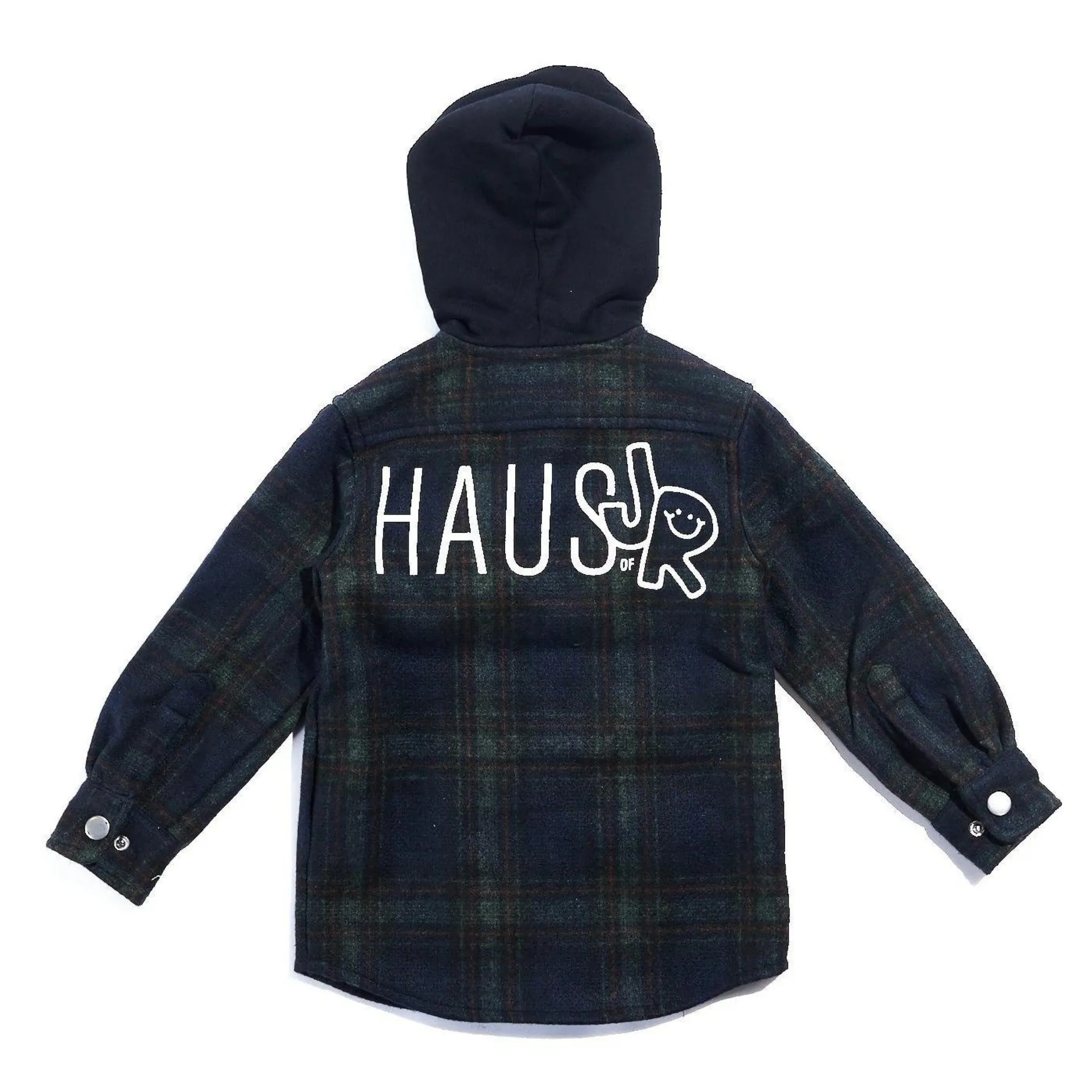 Haus of JR Hooded Flannel (Blue)