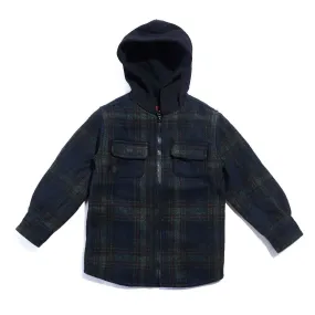 Haus of JR Hooded Flannel (Blue)