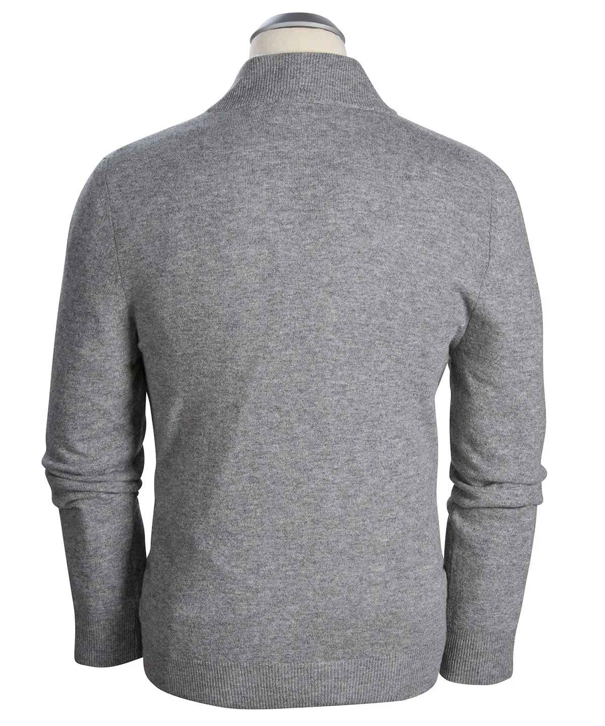 Heritage Italian 100% Cashmere Quarter-Zip Sweater