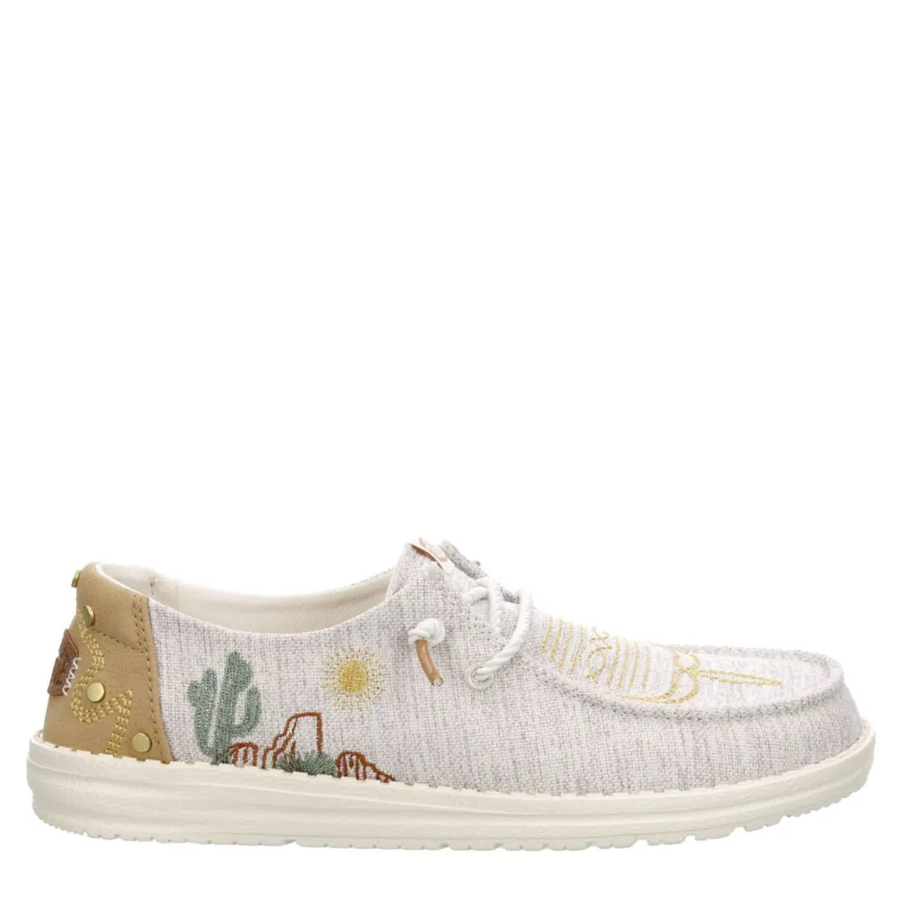 HEYDUDE  WOMENS WENDY BOHO SLIP ON SNEAKER