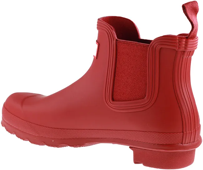 Hunter Wellies Womens Original Chelsea Boot Military Red