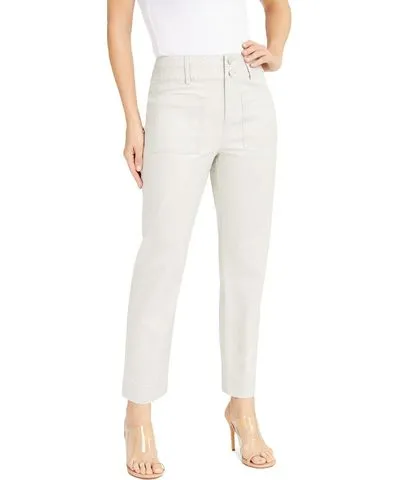 I.N.C. International Concepts Womens Patch Pockets High Rise Straight Leg Pants