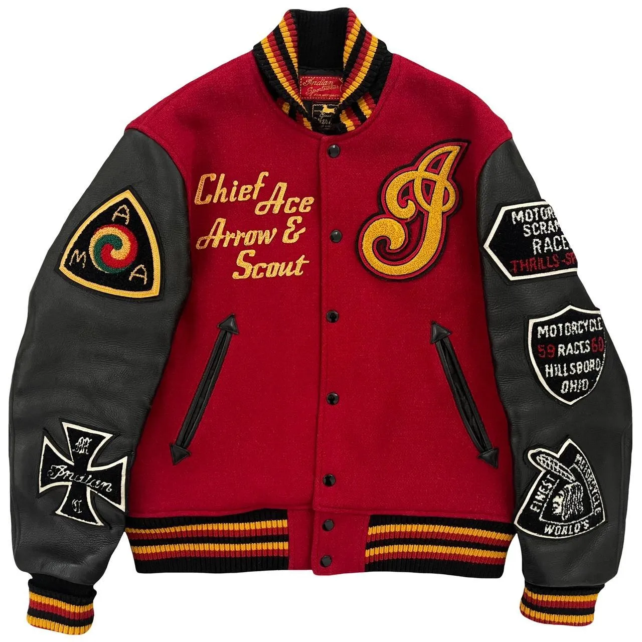 Indian Motorcycle Varsity Jacket - M