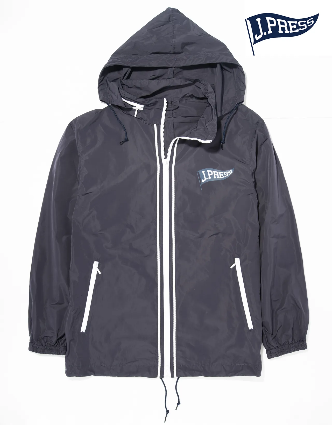 J. PRESS WINDBREAKER - NAVY