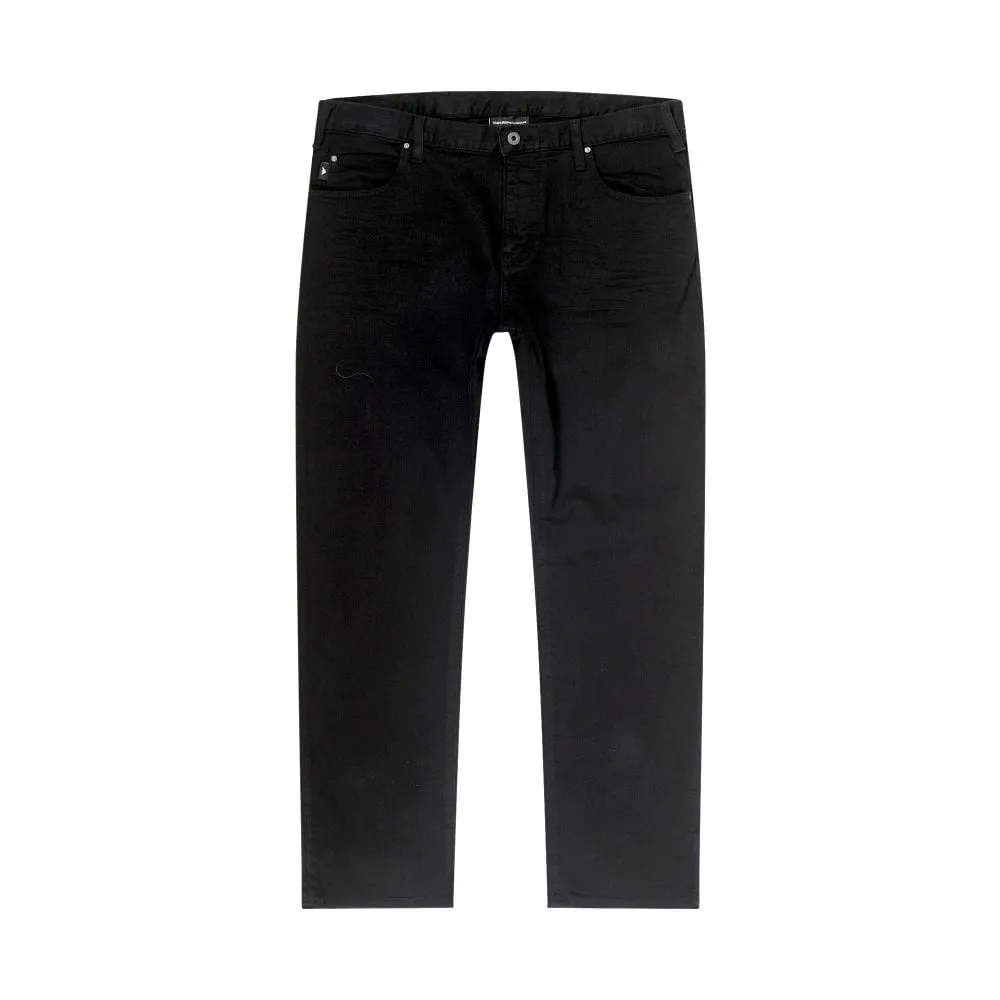 J45 Mens Black Regular Fit Stretch Denim Jeans EAM10286