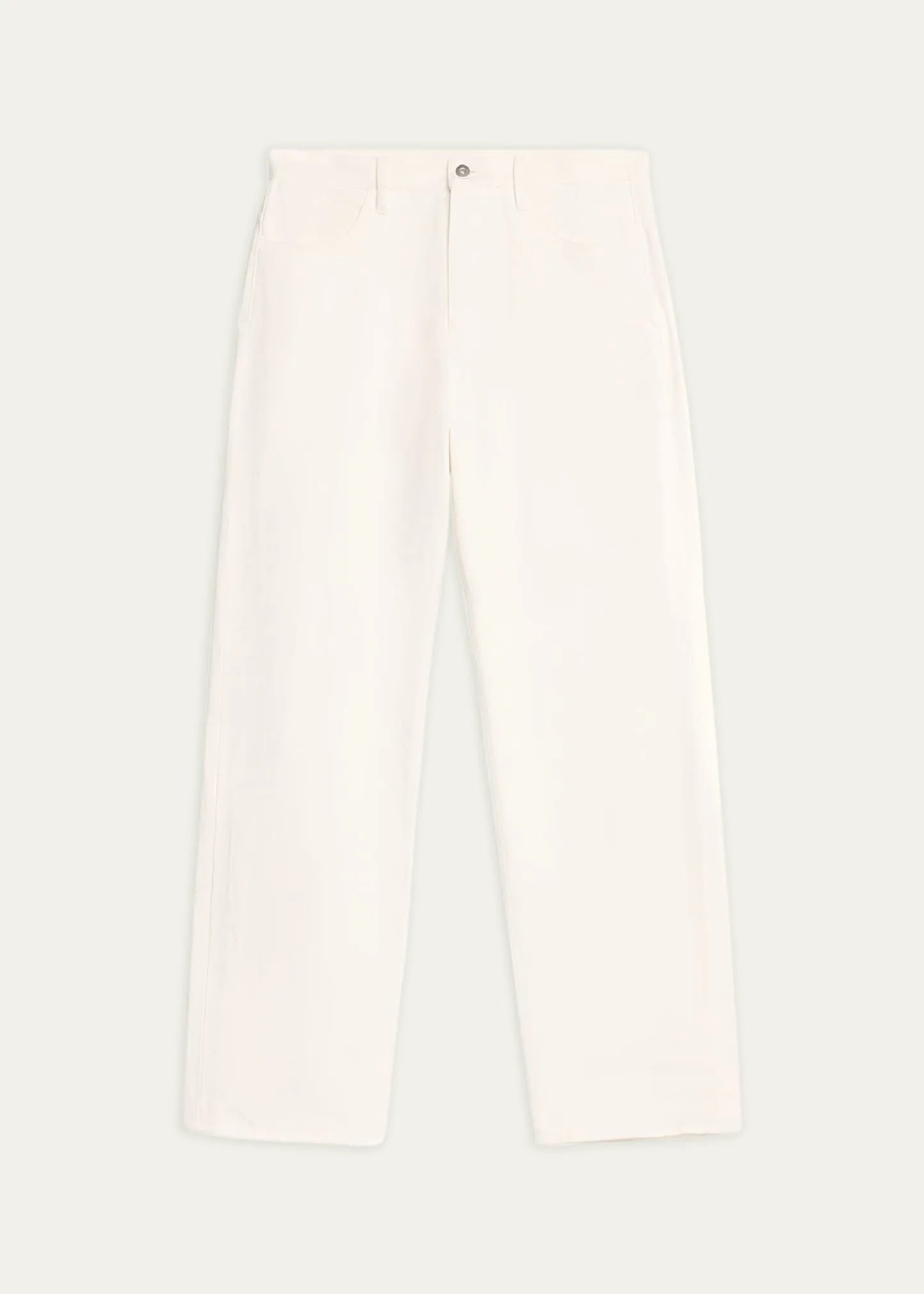 Jil Sander Men's Off White Straight-Leg Jeans