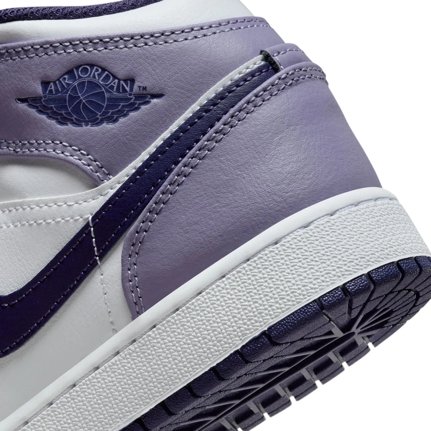 Jordan 1 Mid White Sky J Purple (GS)