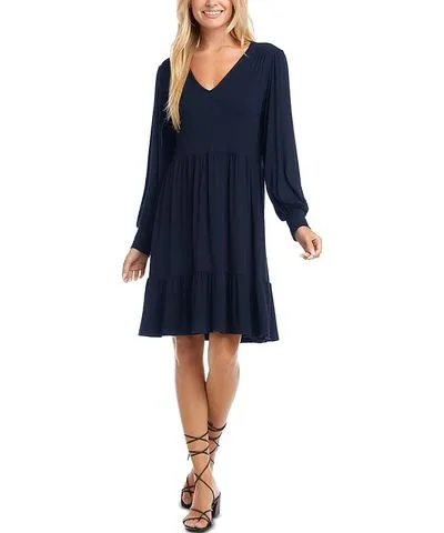 Karen Kane Long Sleeved Tiered Dress