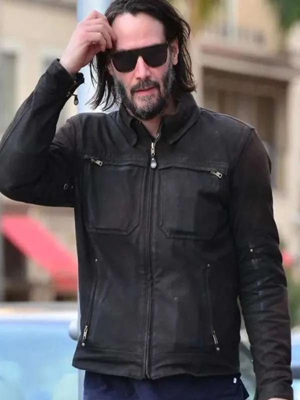 Keanu Reeves John Wick Chapter 4 Black Jacket