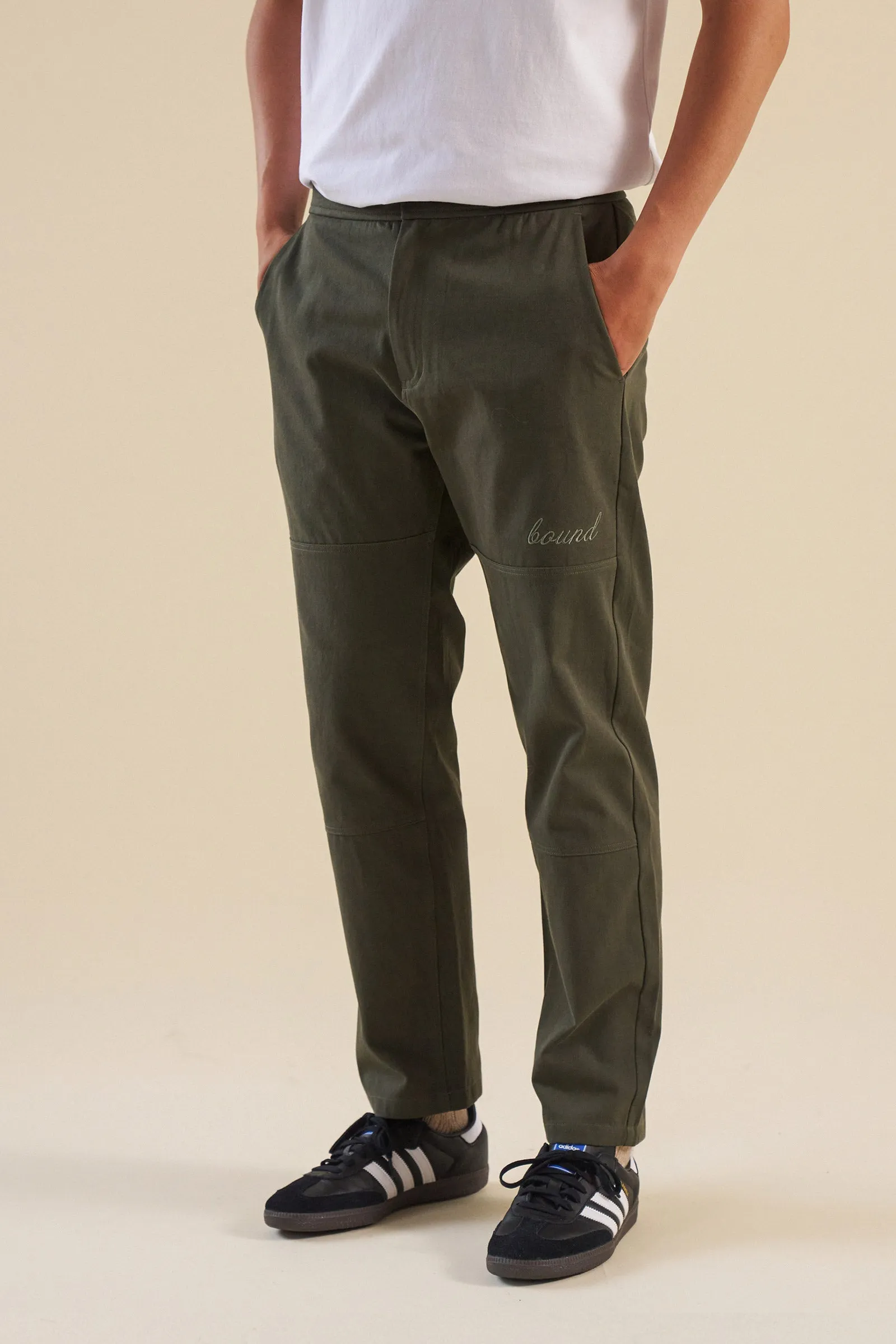 KHAKI STRAIGHT WORK PANT