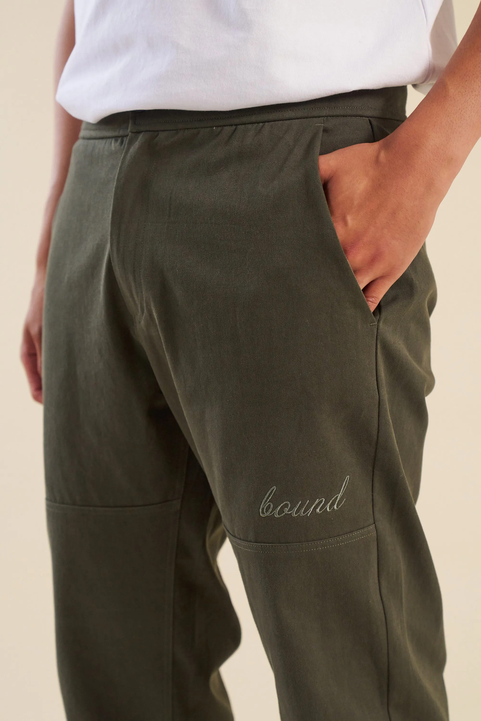 KHAKI STRAIGHT WORK PANT