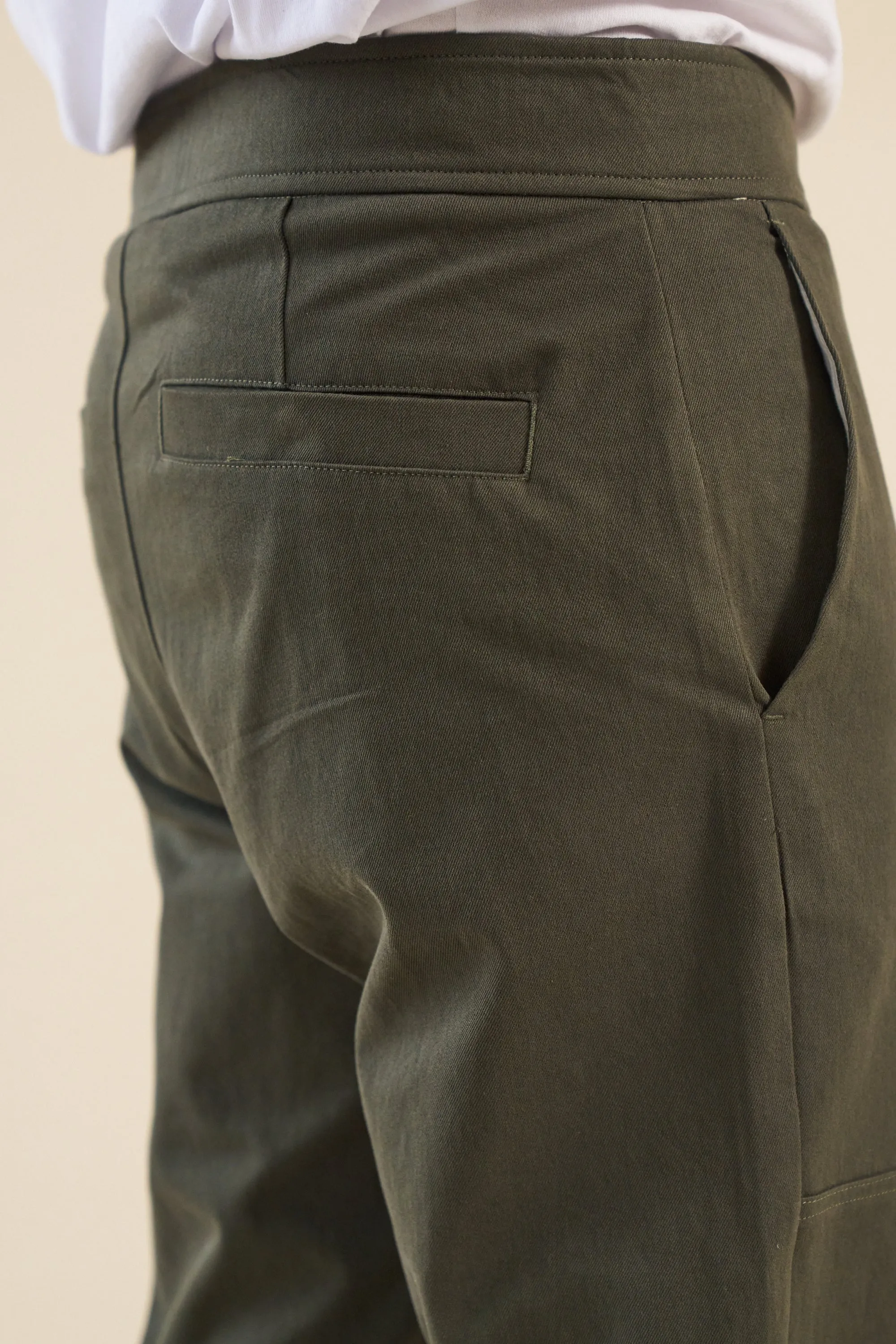 KHAKI STRAIGHT WORK PANT