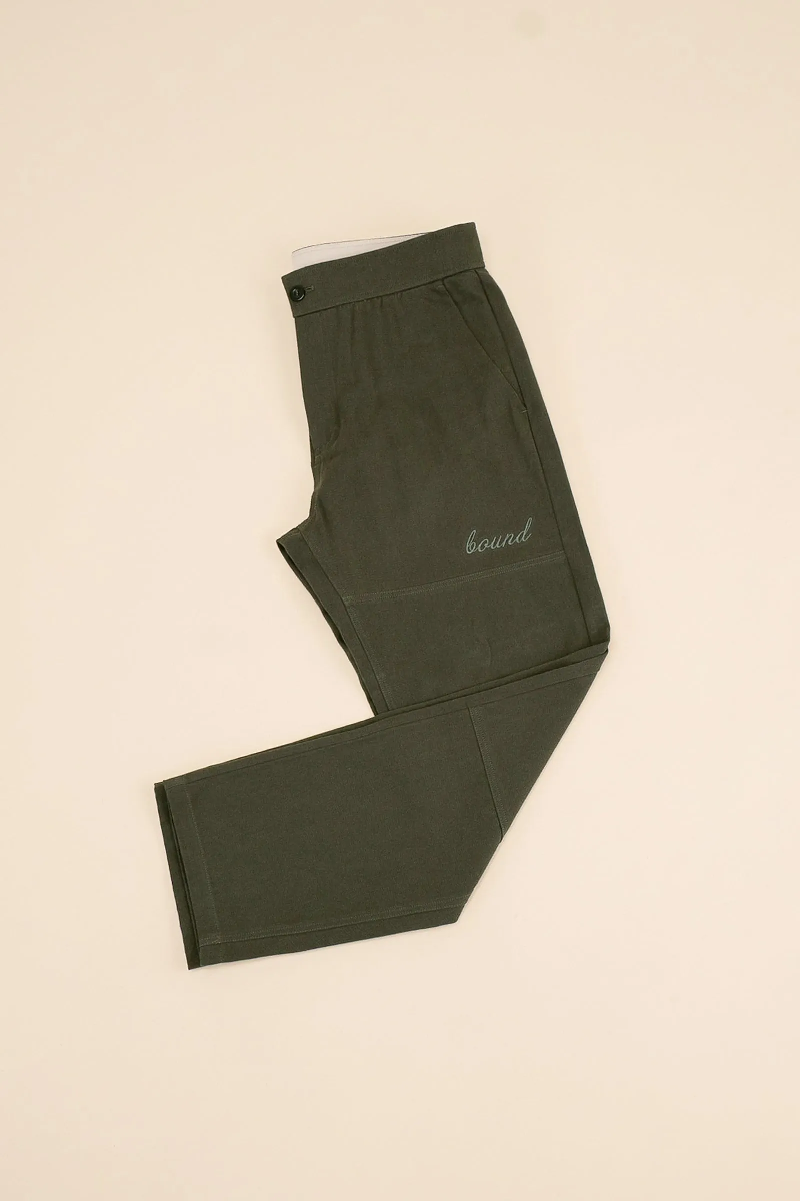 KHAKI STRAIGHT WORK PANT