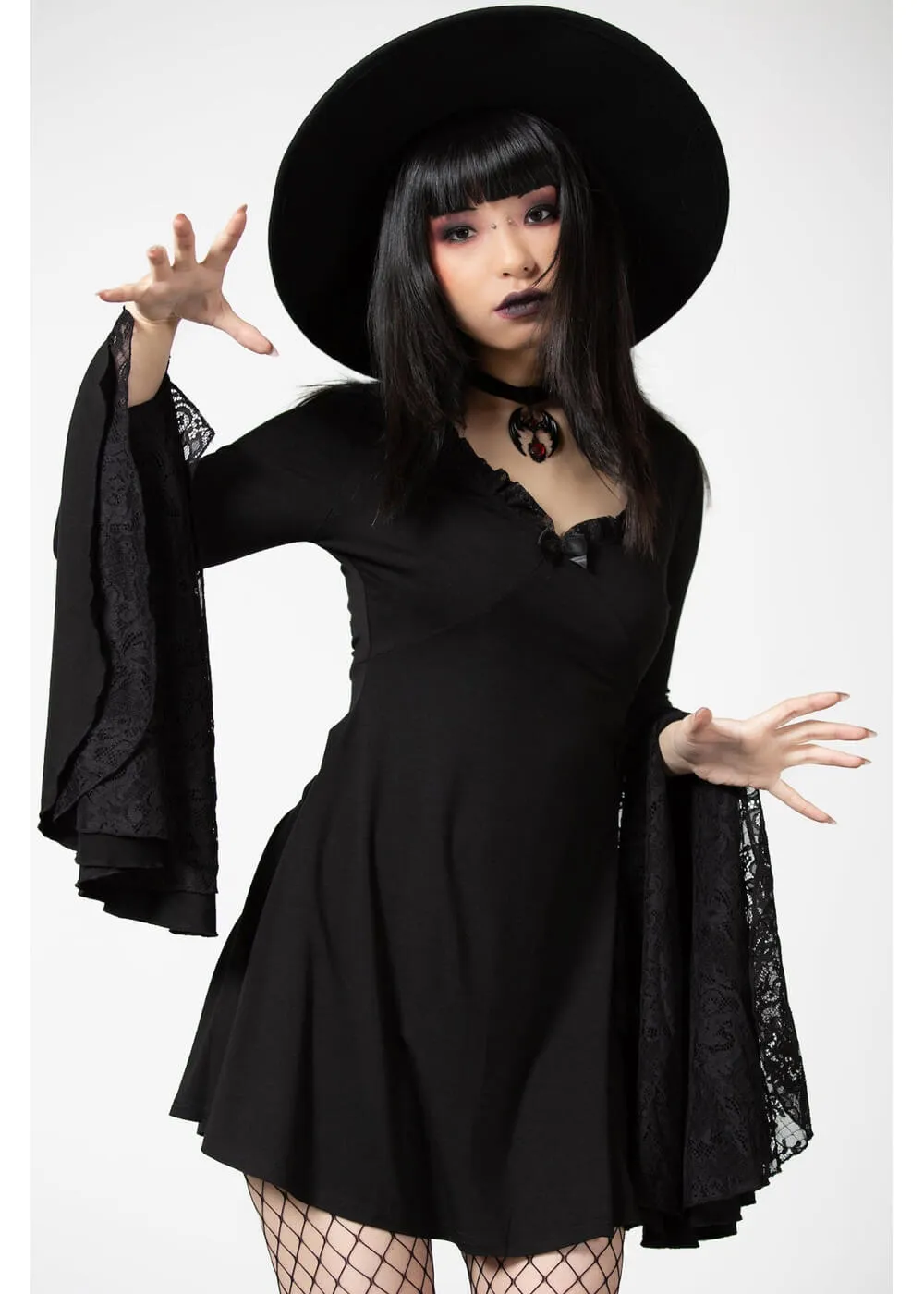 Killstar Hagatha Sorceress 70's Dress Black