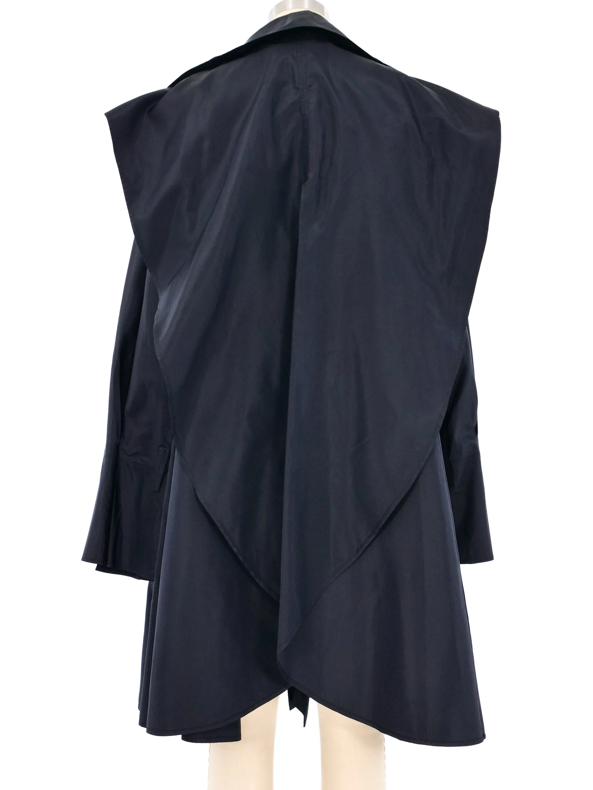 Lanvin Split Back Taffeta Opera Coat