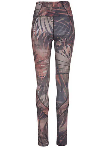 LASCANA Tropical Leaf Print Leggings | Grattan