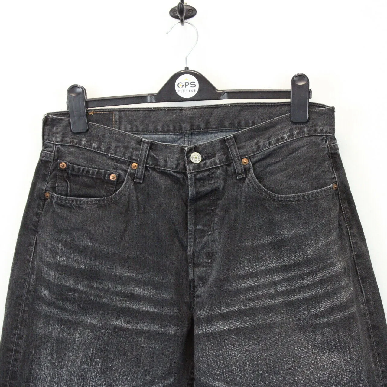 LEVIS 501 Jeans Black Charcoal | W34 L32