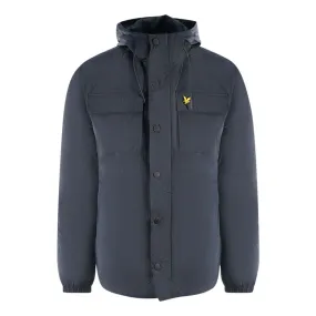 Lyle & Scott Hooded Pocket Navy Blue Jacket