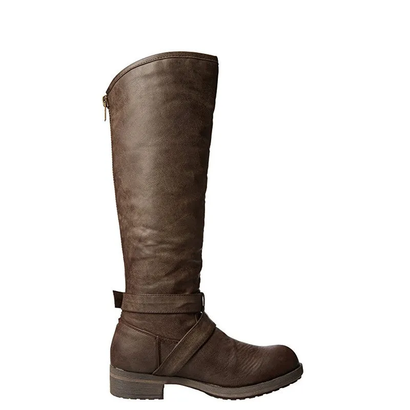 Madden Girl Women's Legacie Riding Boot - Brown