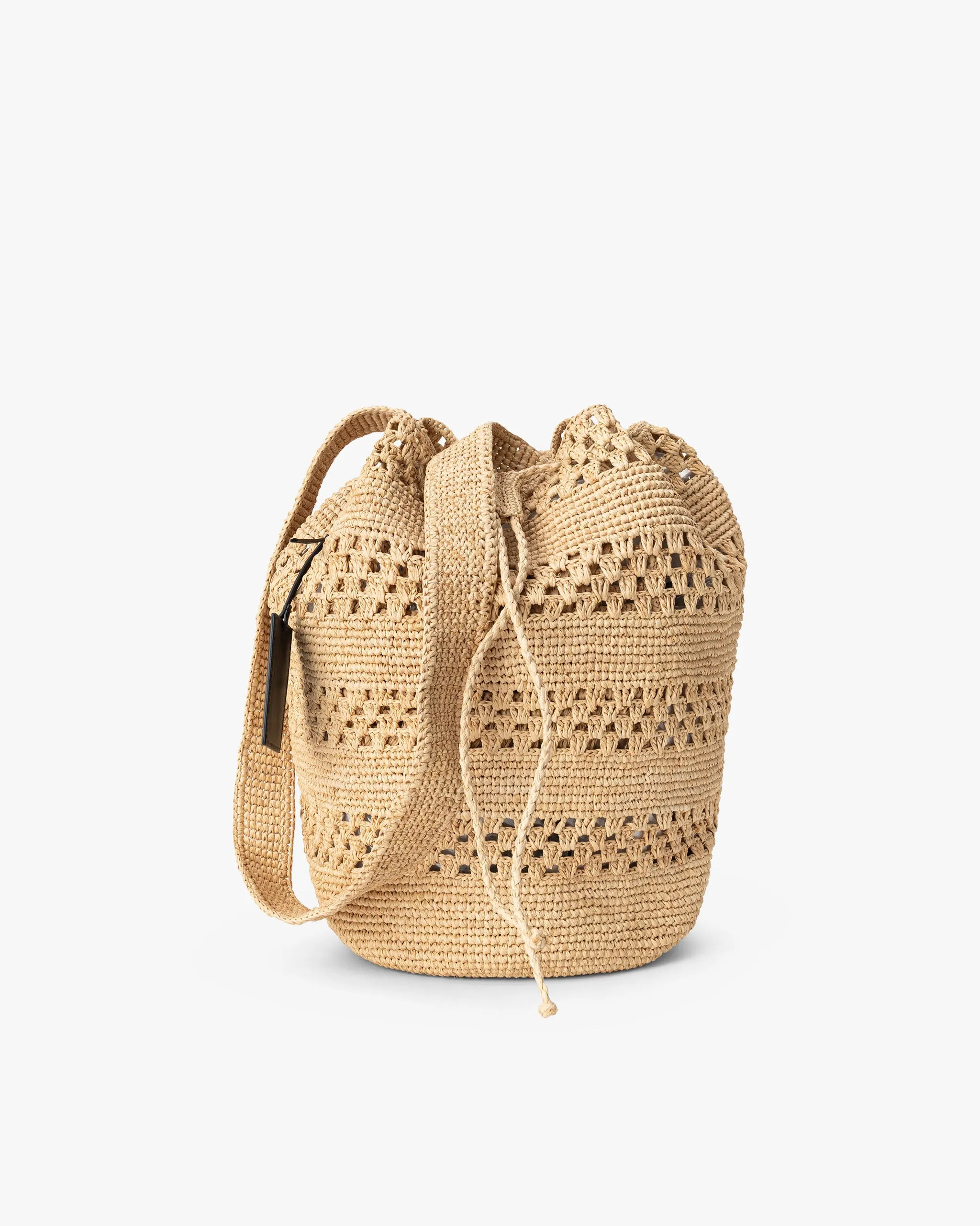 MANEBI 'Bucket' Raffia Bag