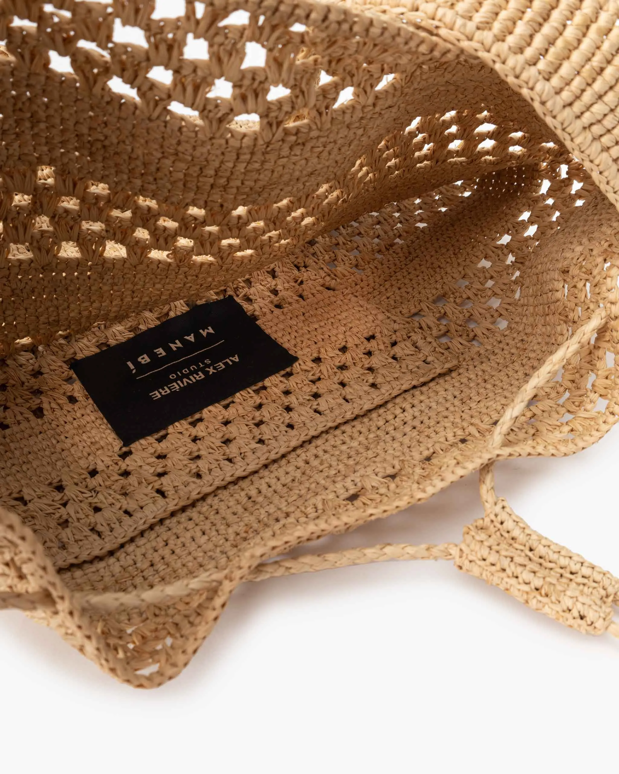 MANEBI 'Bucket' Raffia Bag