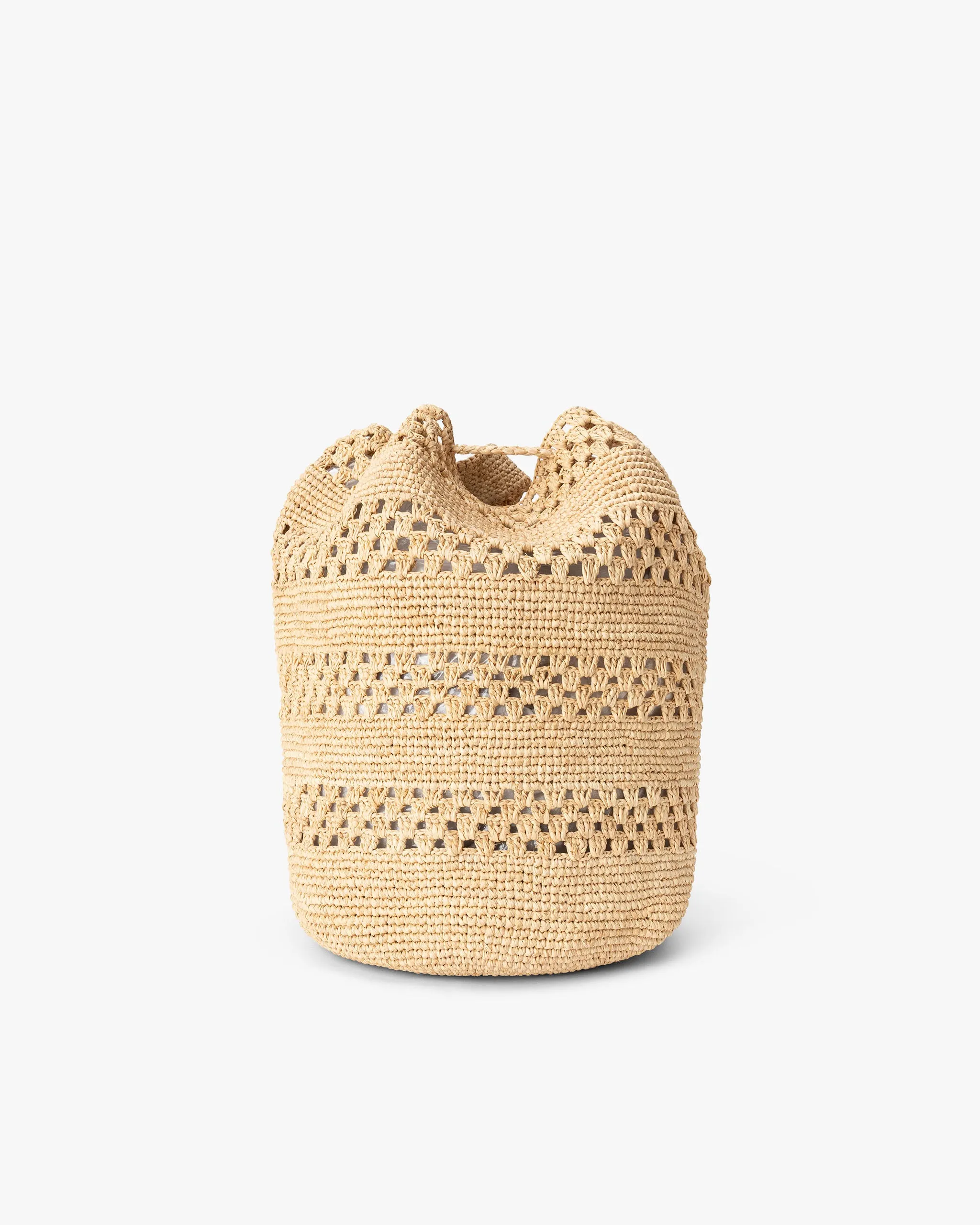 MANEBI 'Bucket' Raffia Bag