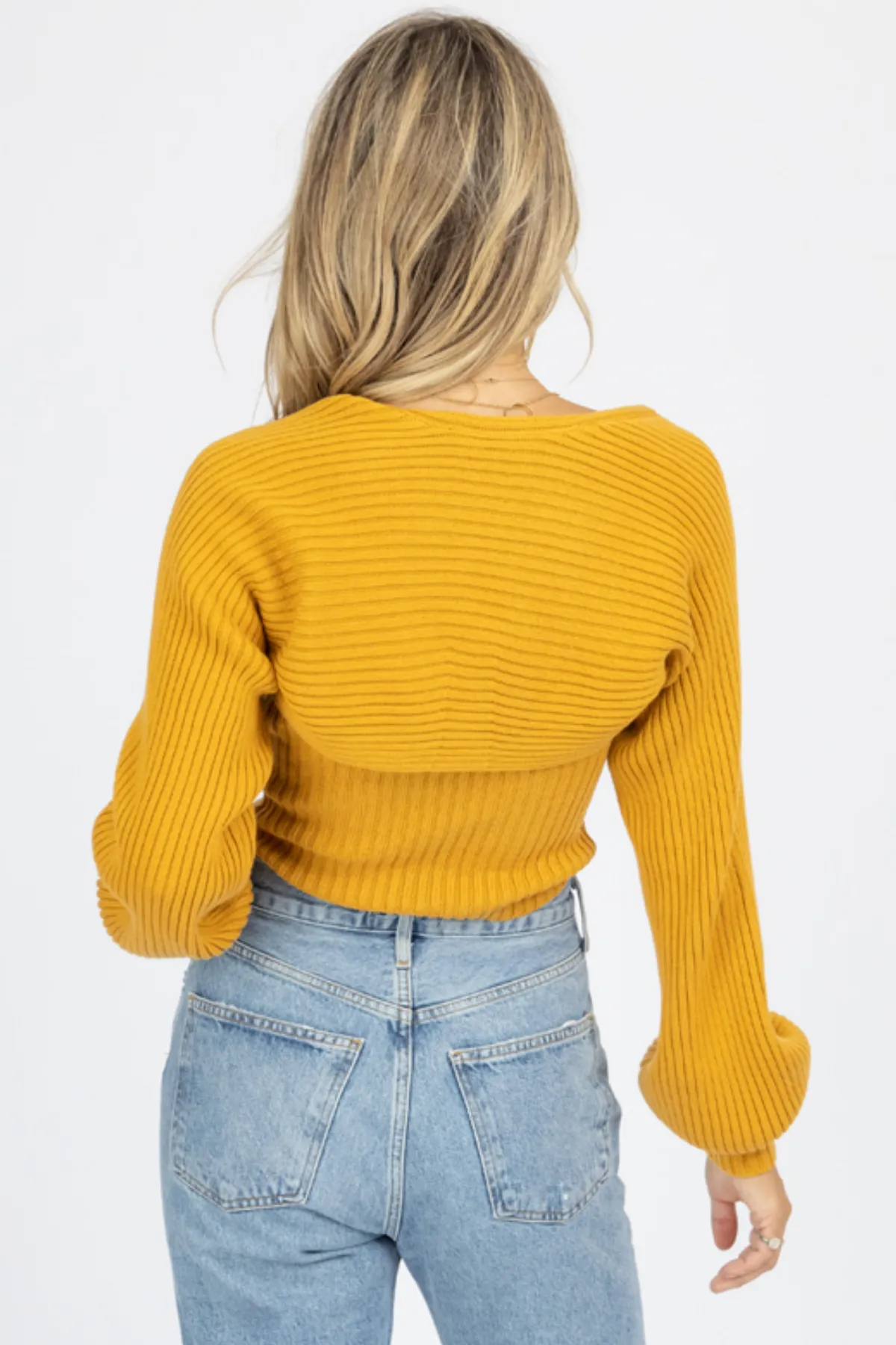 MARIGOLD TUBE TOP + BOLERO SWEATER SET