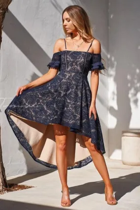 Megan Dress - Navy