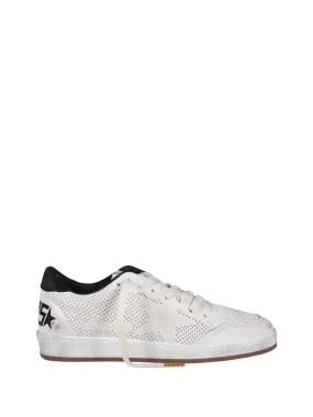 MEN GOLDEN GOOSE WHITE LEATHER BALL-STAR SNEAKER