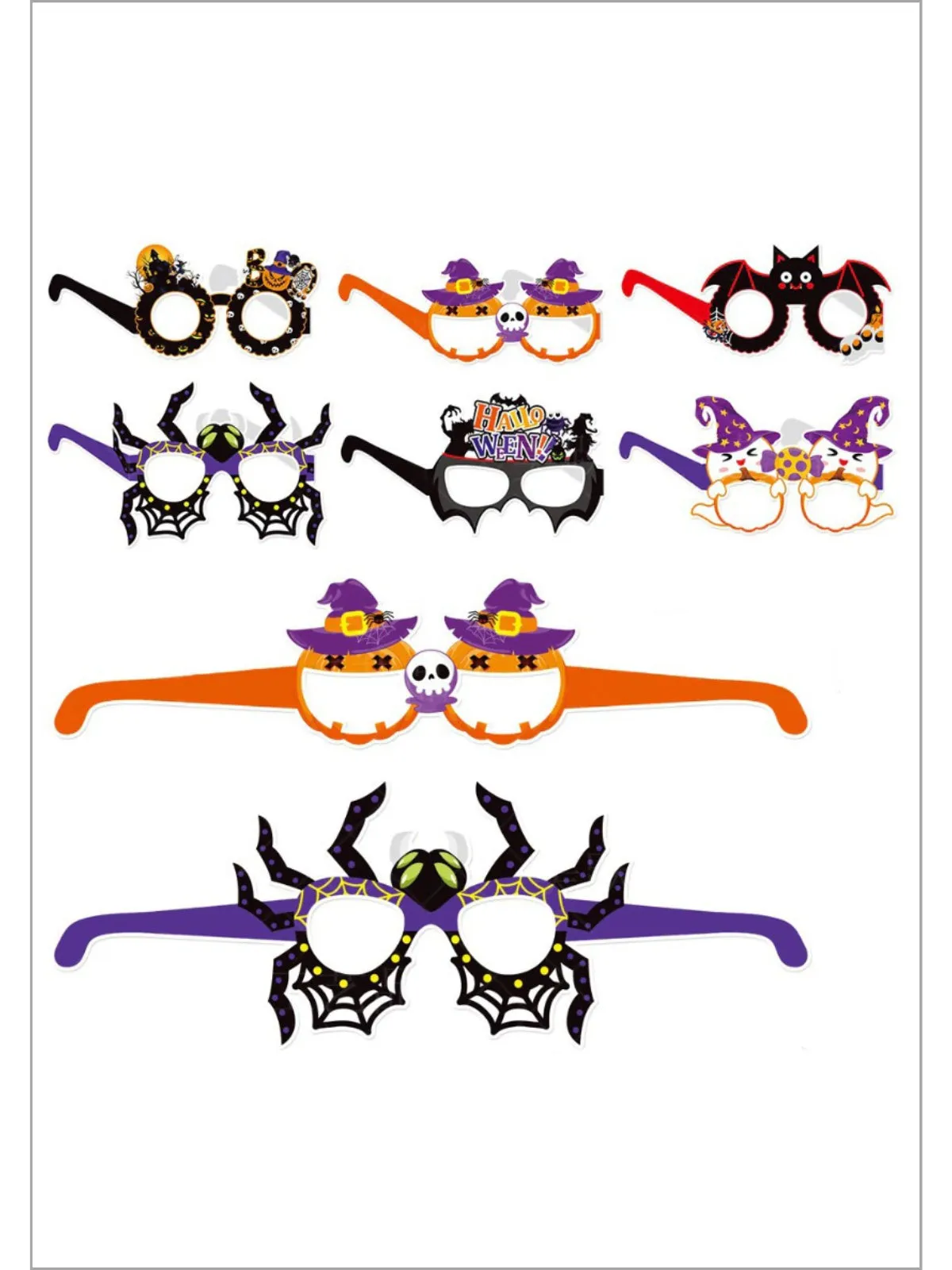 Monster Must-Haves Halloween Paper Glasses