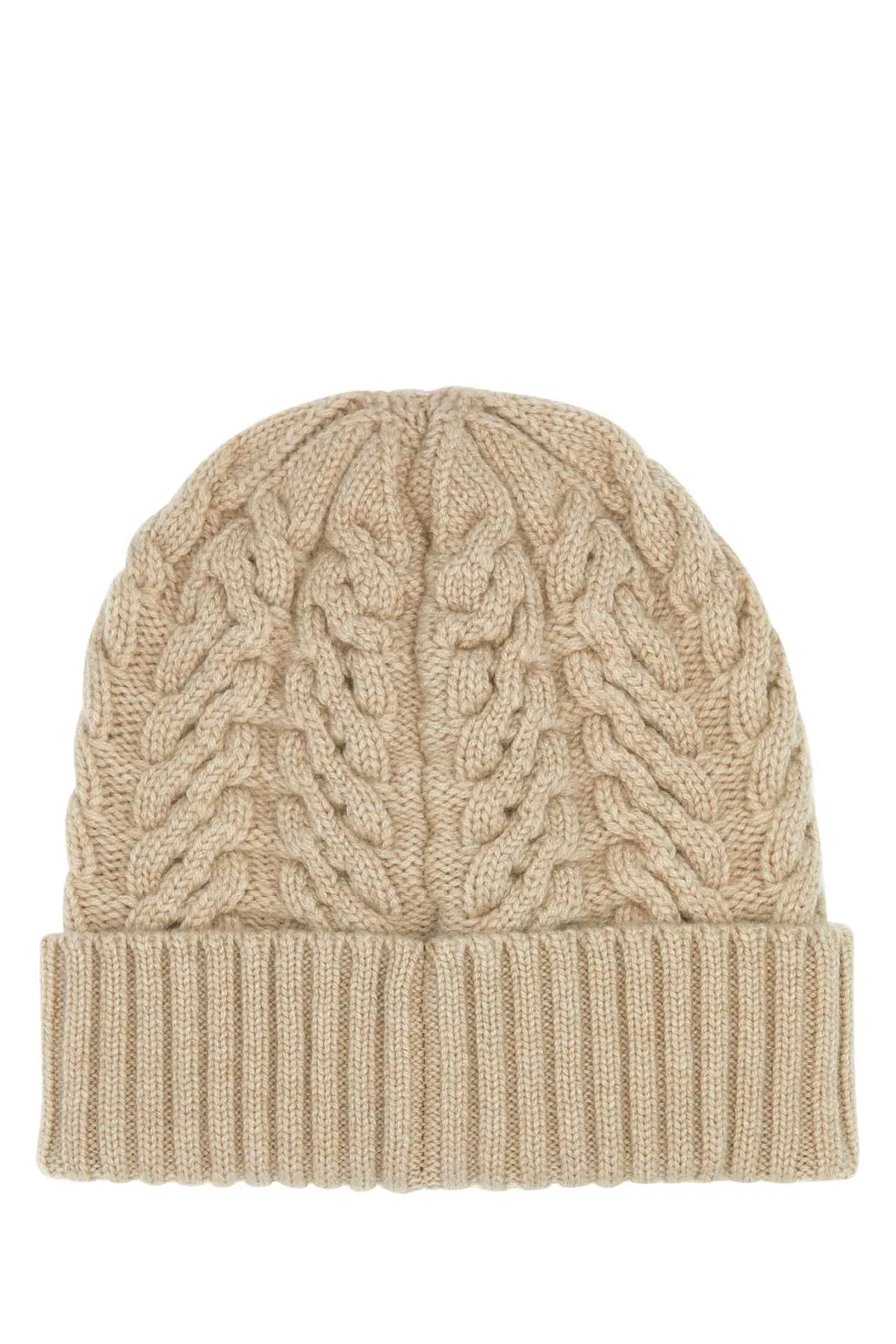 Moorer Beige Cashmere Maria Beanie Hat