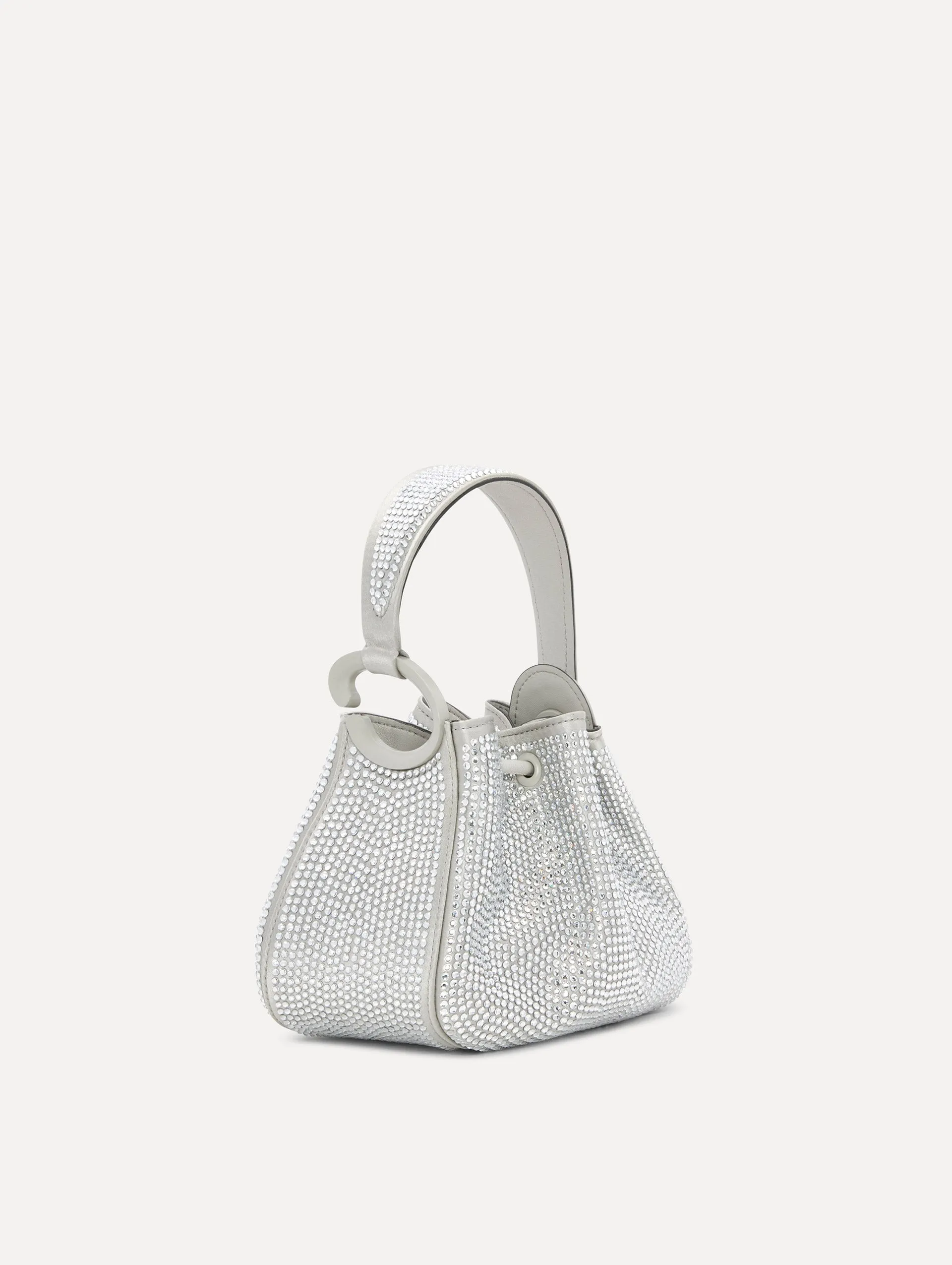 Nano Crystal Pavé O Handle Bag