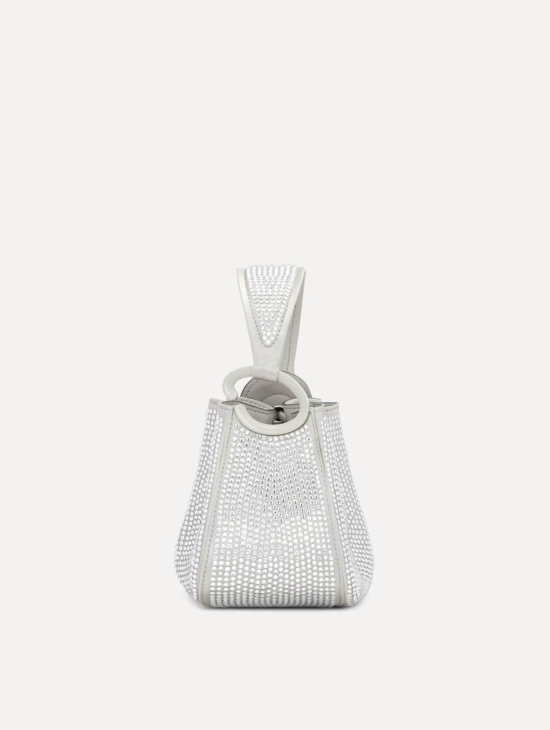 Nano Crystal Pavé O Handle Bag