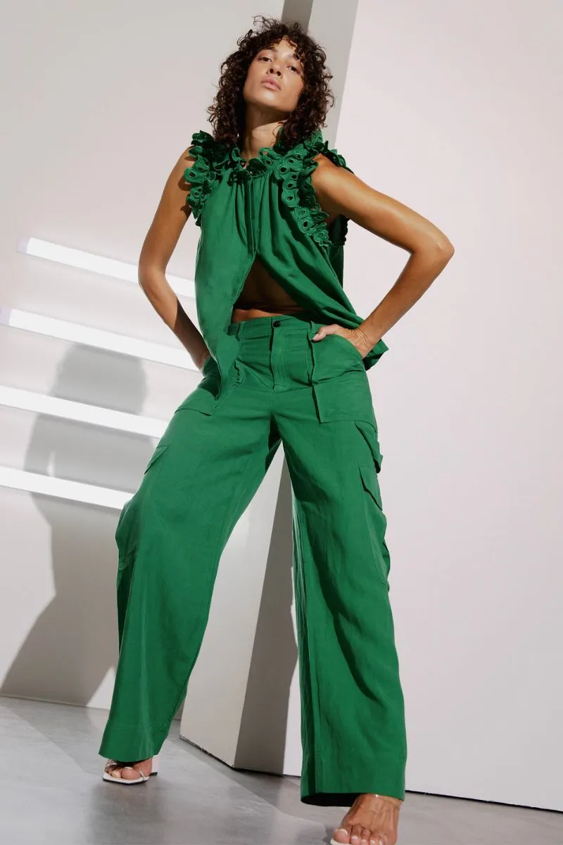 Natu Pants | Verdant Green | Bukser fra Copenhagen Muse