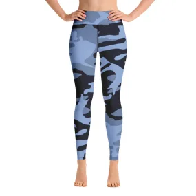 Navy and Light Blue Yoga Leggings