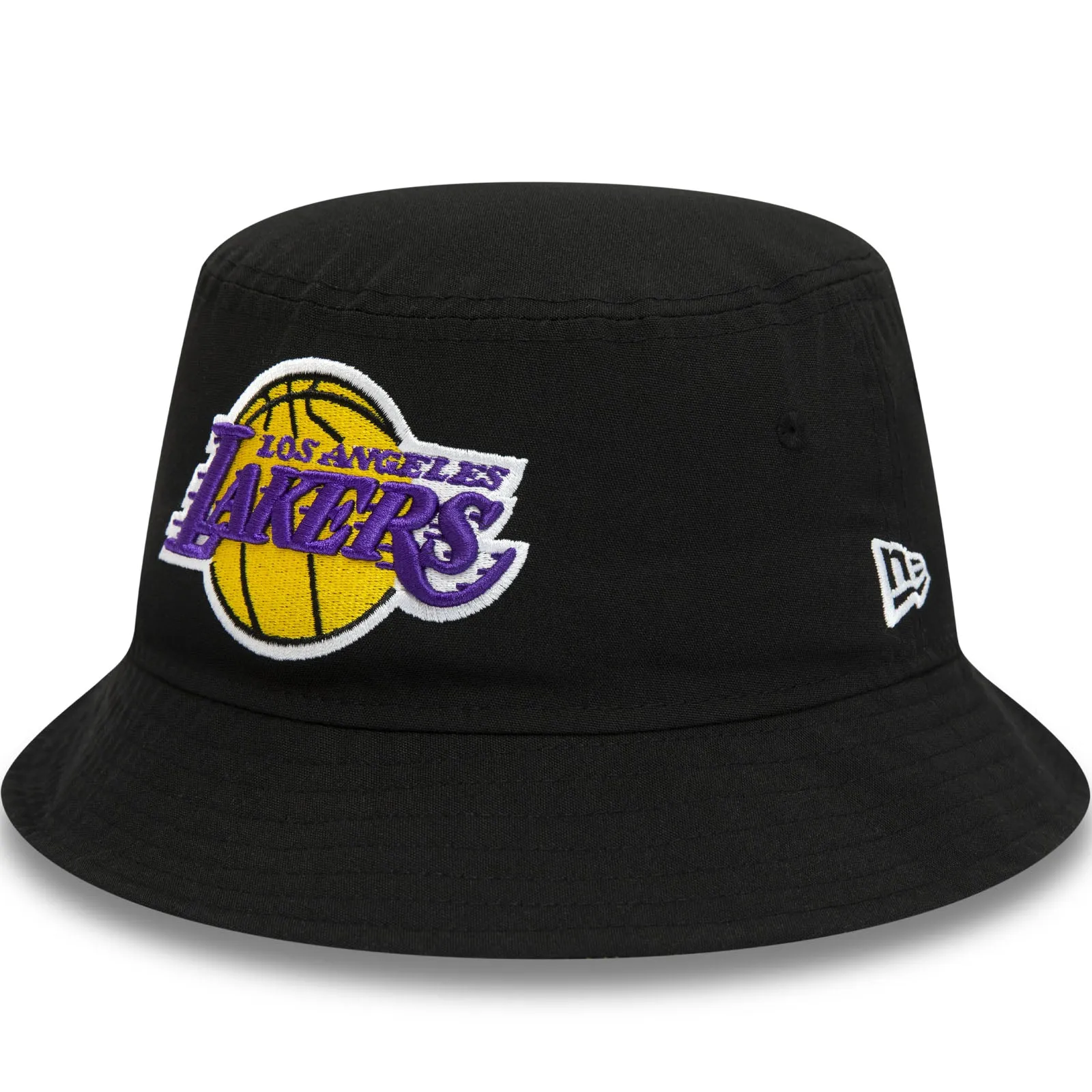 New Era Mens Los Angeles Lakers Print Infill Bucket Hat - Black