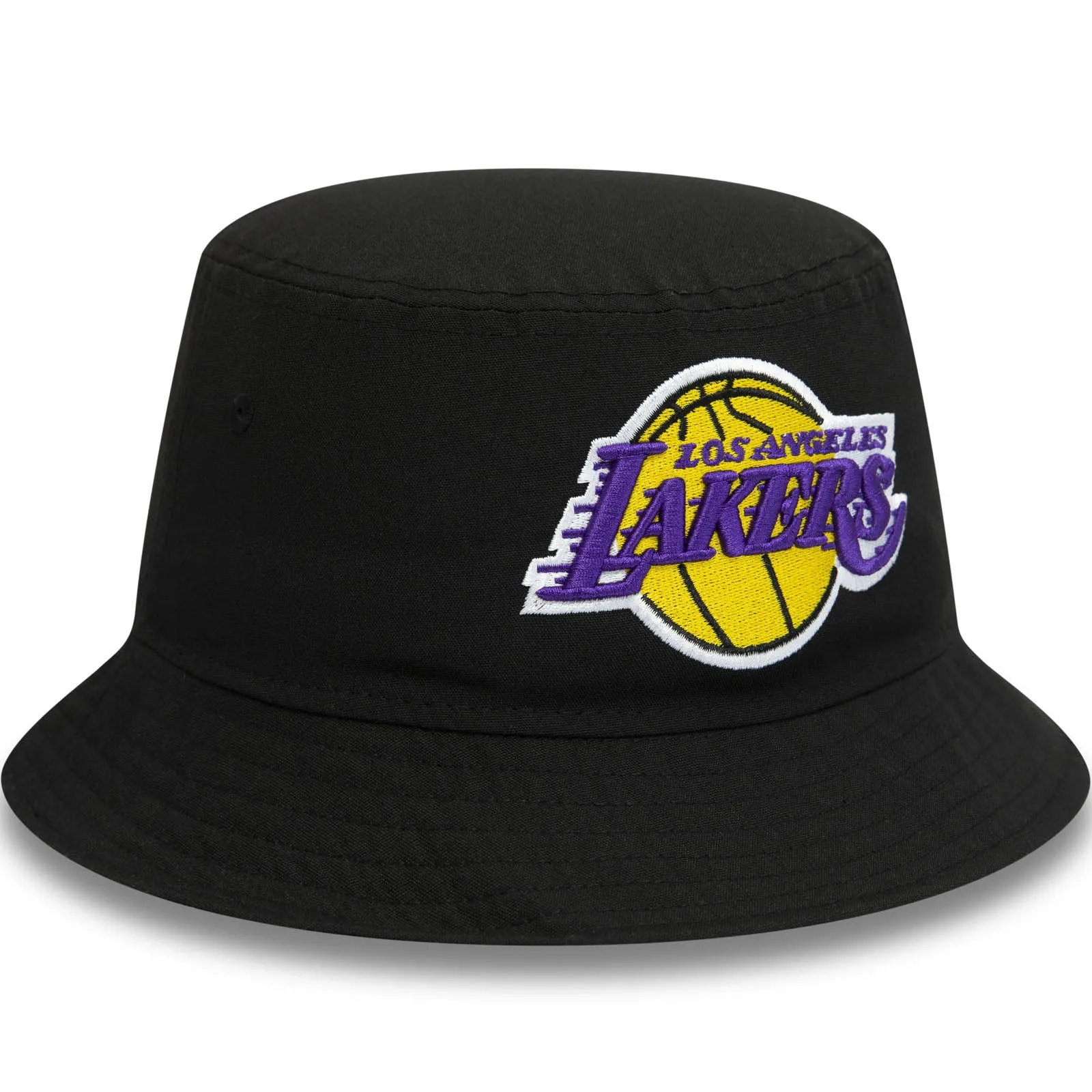 New Era Mens Los Angeles Lakers Print Infill Bucket Hat - Black