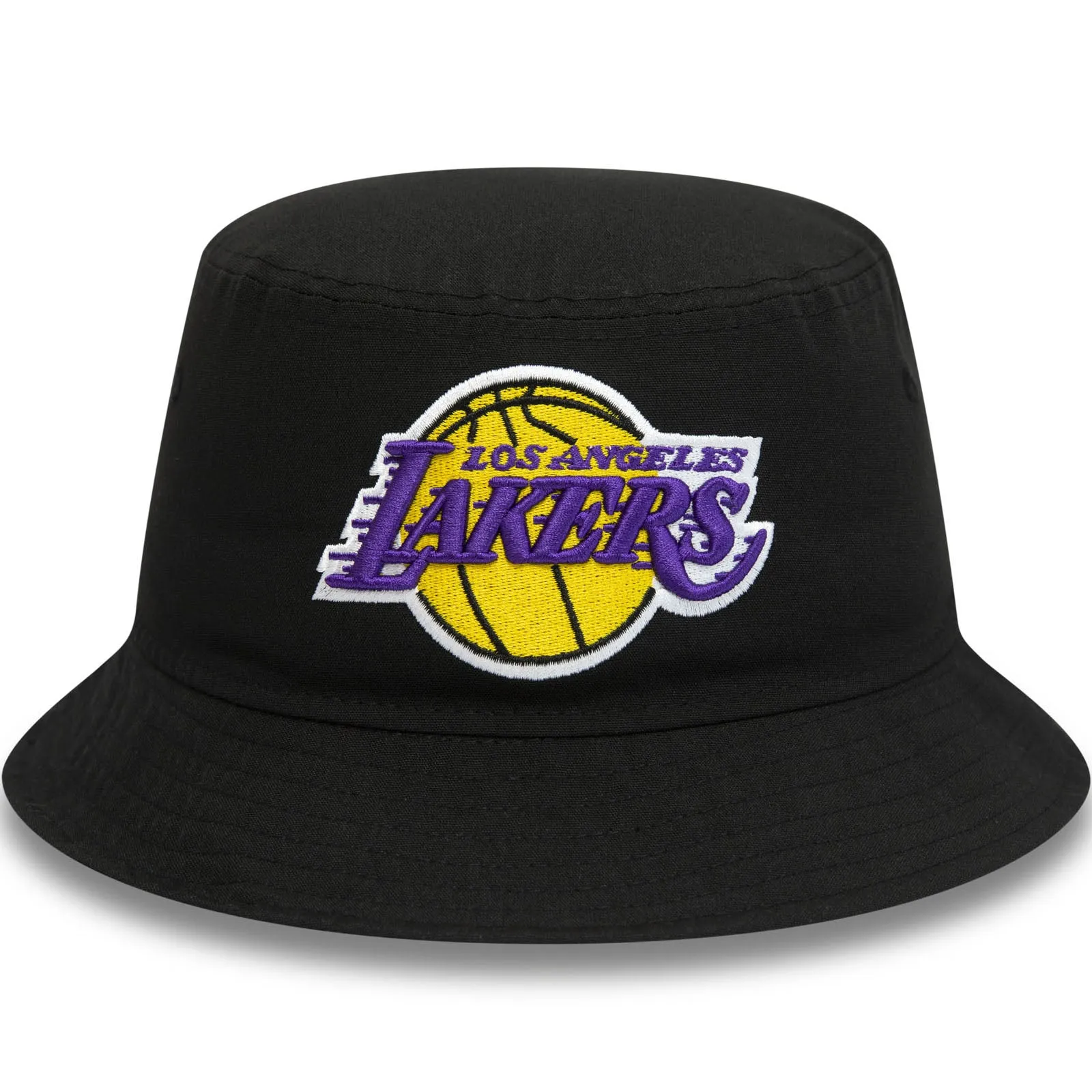 New Era Mens Los Angeles Lakers Print Infill Bucket Hat - Black